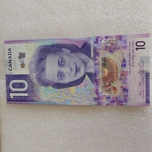 Canada $10 Vertical Viola Desmond 2018 Banknote Bill